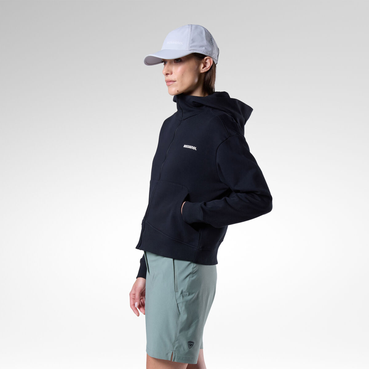 Rossignol Women's Logo Full-Zip Sweatshirt Black