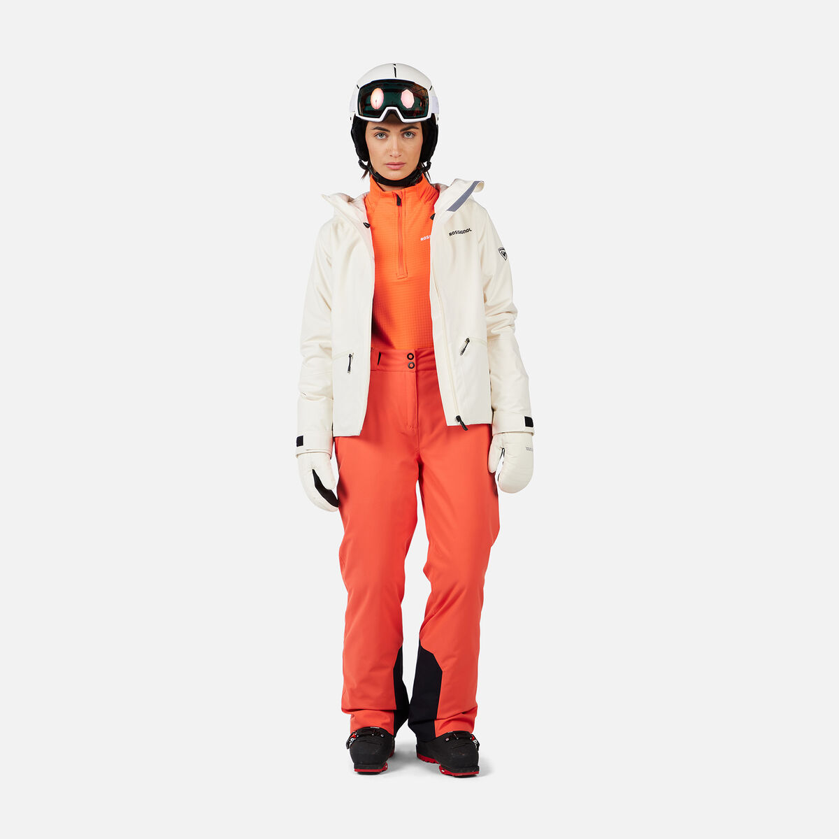 Rossignol Women's Strawpile Insulated Ski Pants Short length Orange