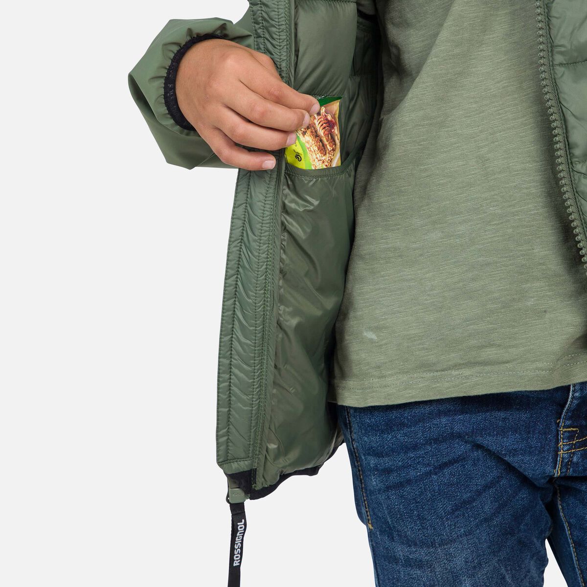 Rossignol Juniors' Ibrid Quilted Ski Jacket green