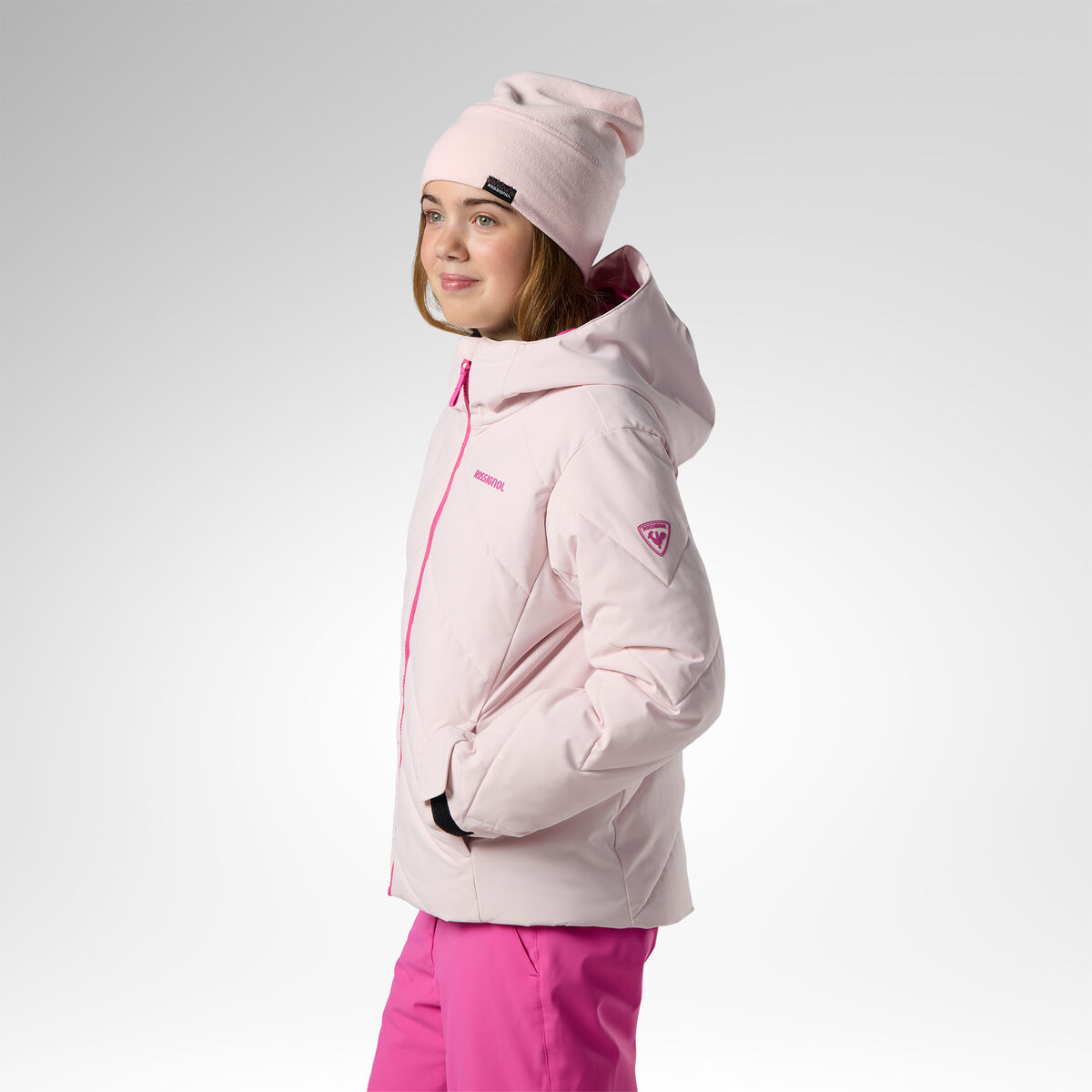 Rossignol Juniors' Staci Insulated Ski Jacket Pink Purple