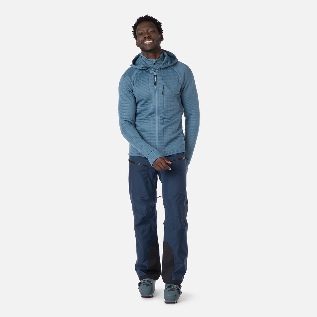 Rossignol Herrenkapuzenpullover SKPR mit durchgehendem Rei&szlig;verschluss Blue