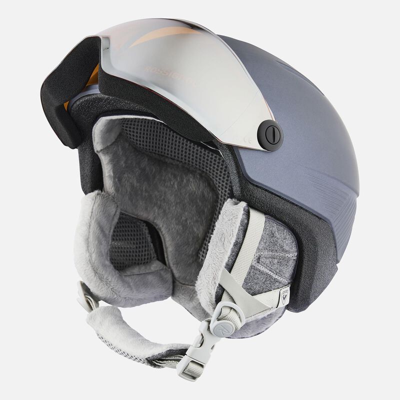 Rossignol Women's Helmet Fit Visor Impacts Grey