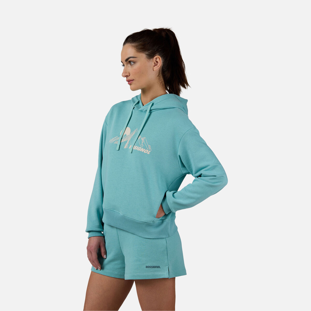 Rossignol Women's Waterfall Hoodie Sweatshirt Blue