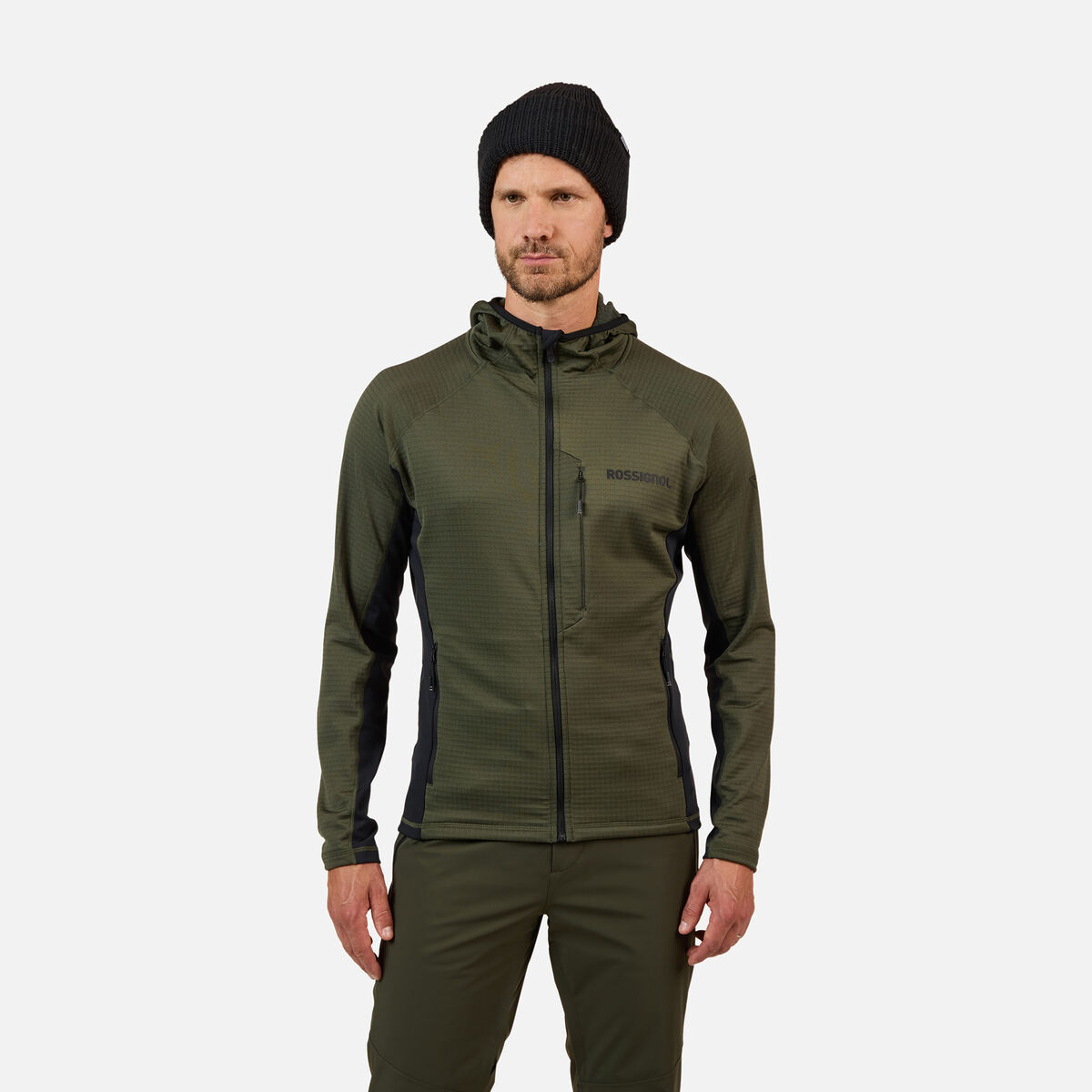 Rossignol Forro polar con capucha y cremallera completa Blackside para hombre Green