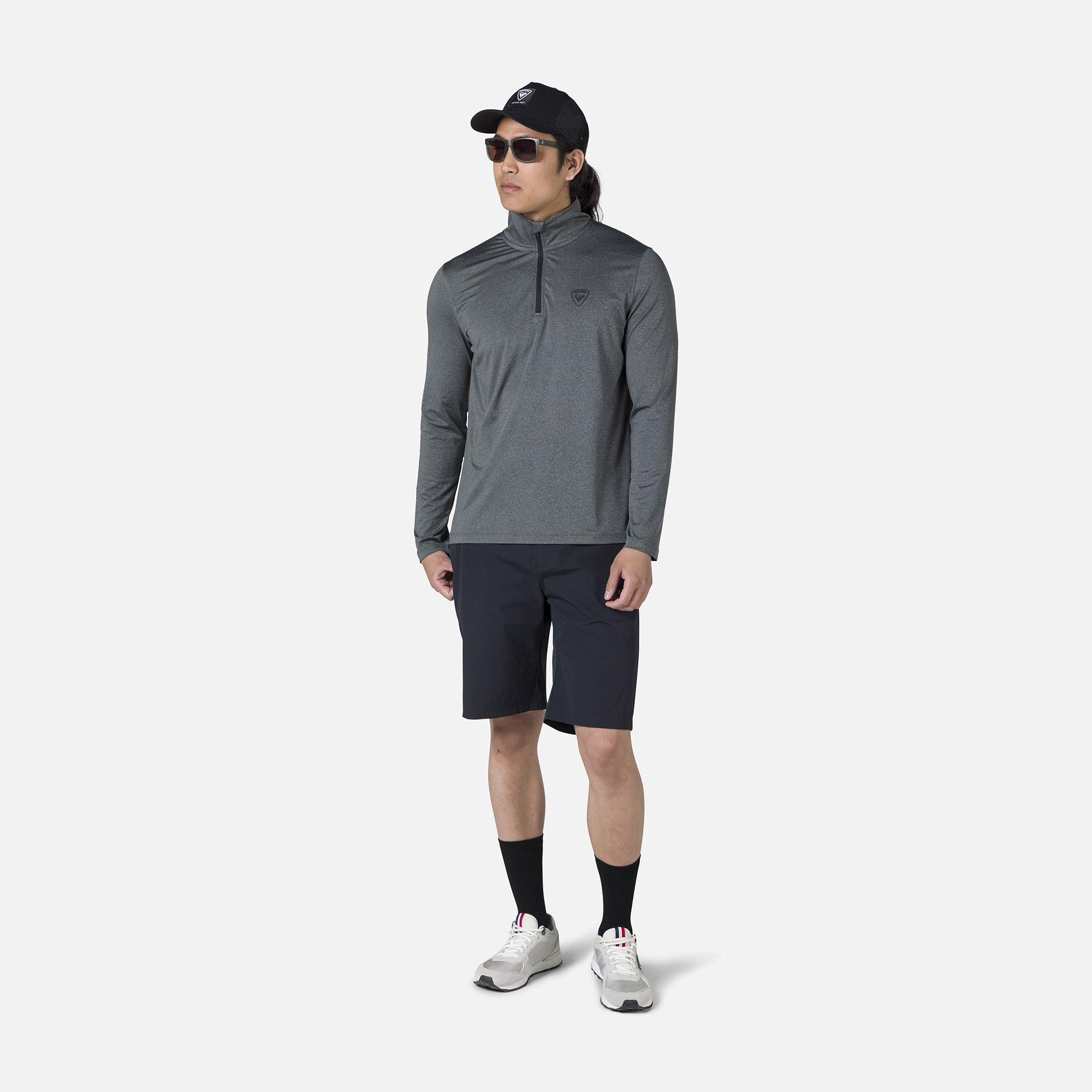 Men's Slub Half-Zip Active Tee