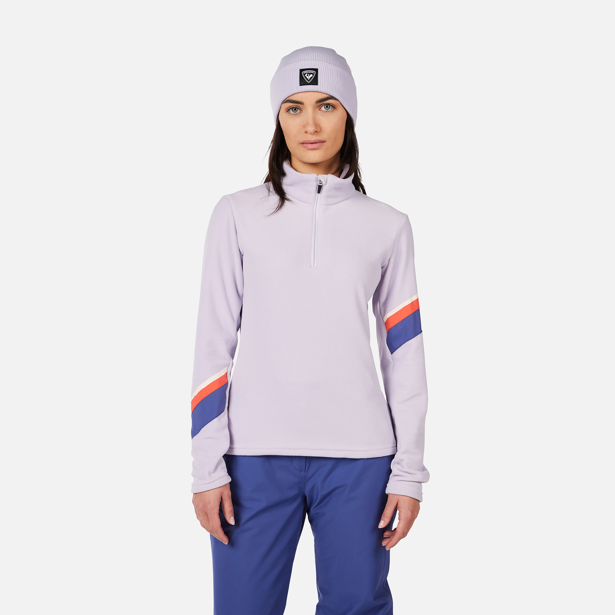 Rossignol Maglia In Pile Donna Con Mezza Zip Strawpile
