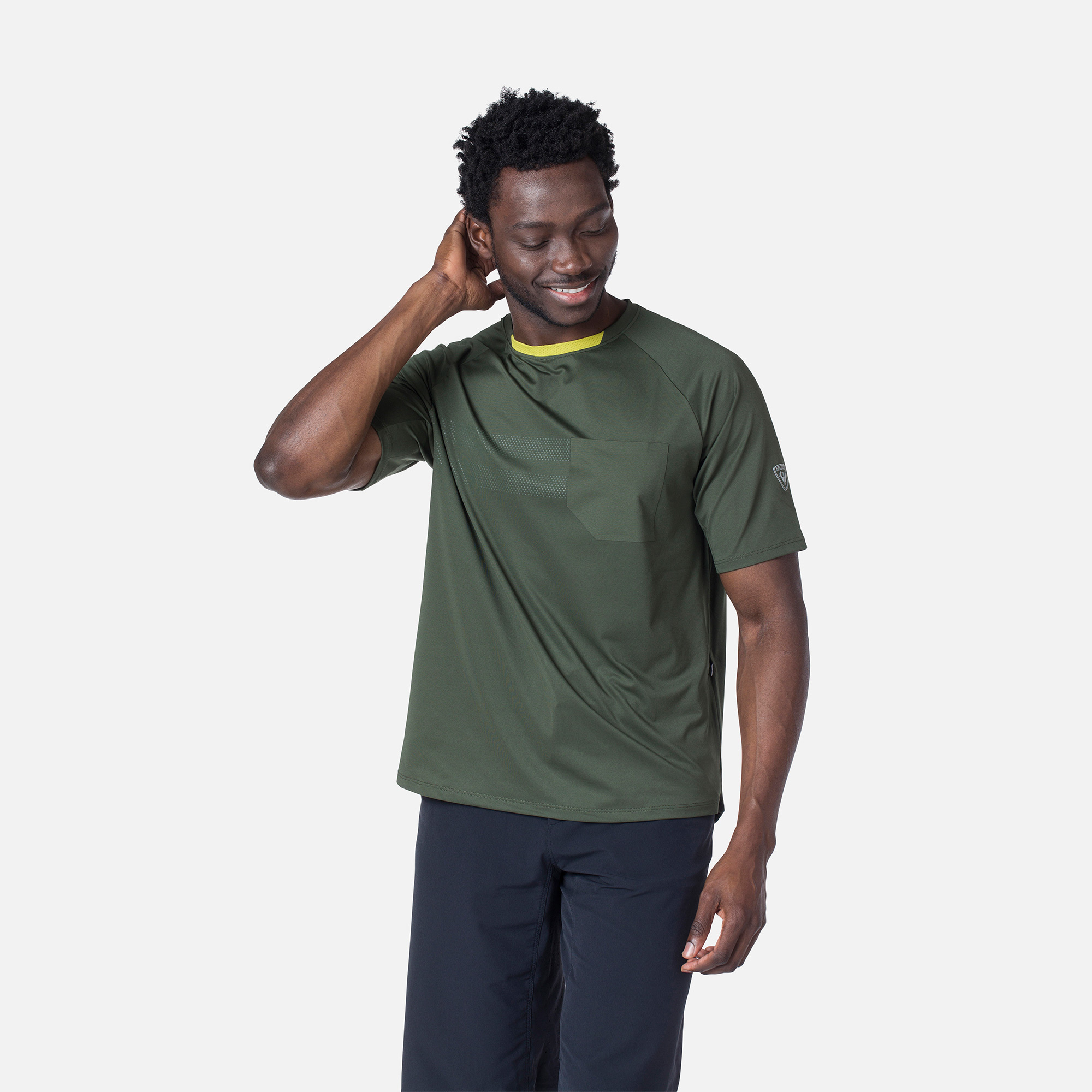 Men's short sleeve mountain bike jersey relaxed fit