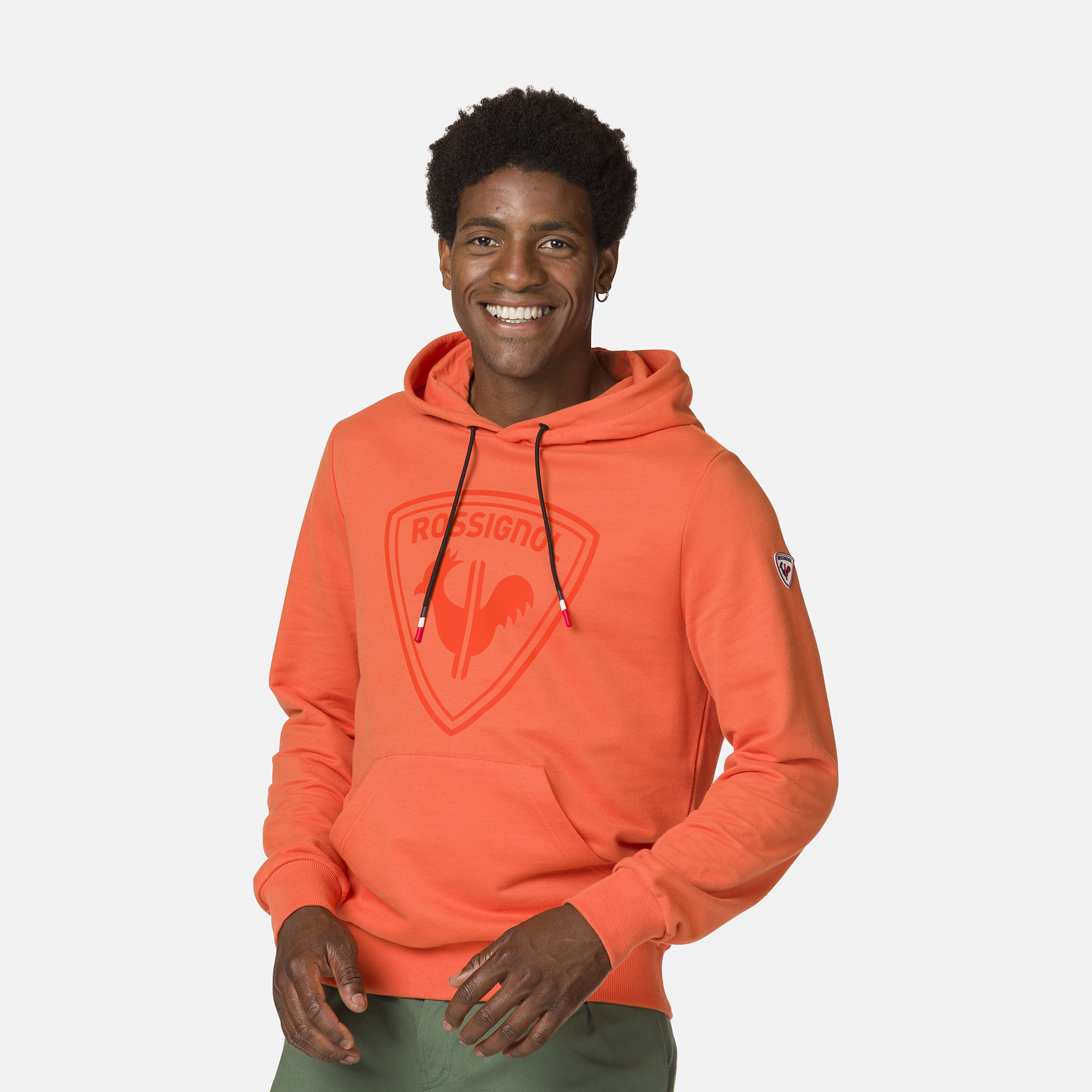 Men's hooded logo cotton sweatshirt