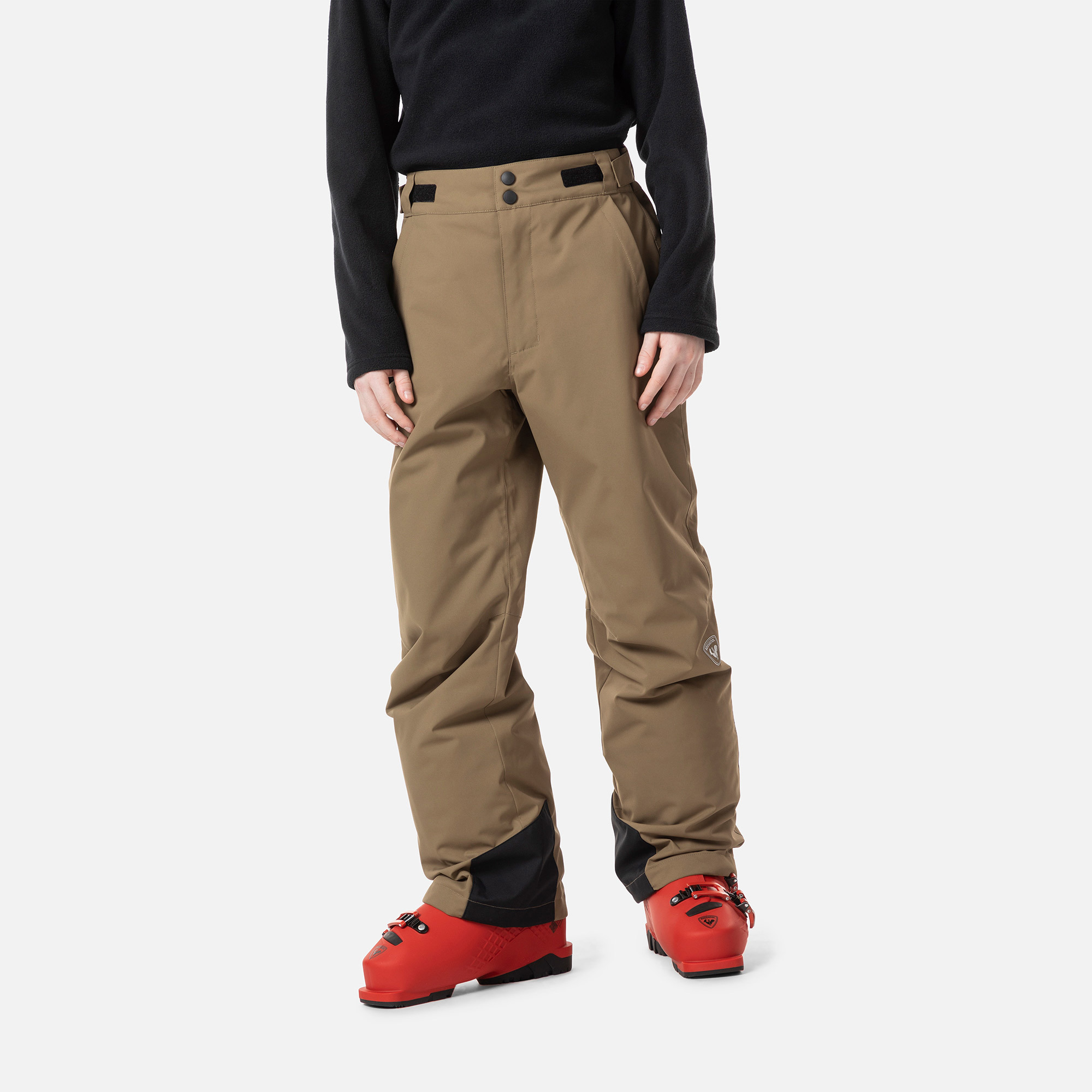 Pantalon De Ski Crane Garçon 9-10 Ans – Jaune, 100% Polyester, Bavoirs, Taille élastique