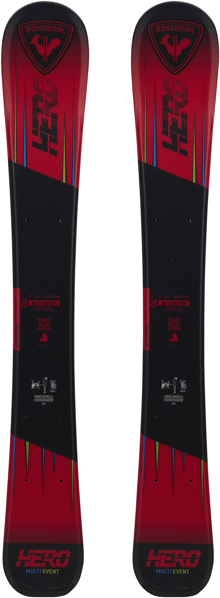 Rossignol Skis de piste enfant Hero Pro (Team4 Blk) Red