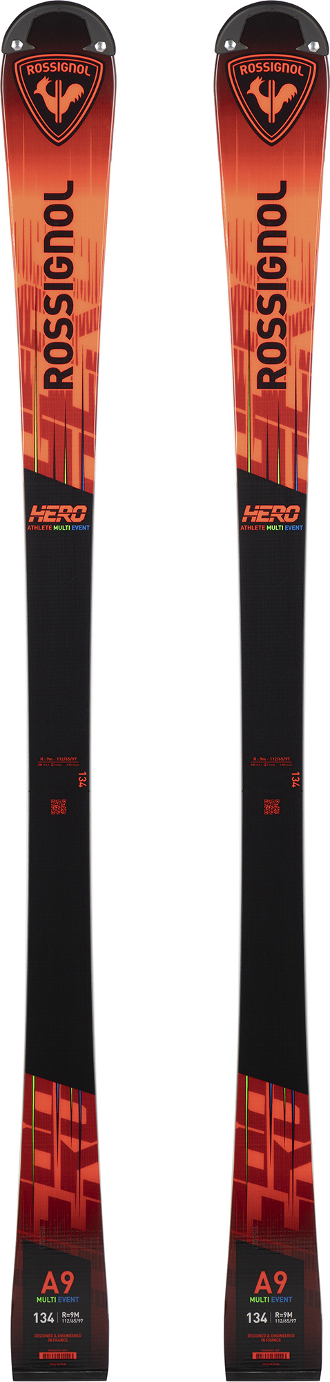 Rossignol KINDER RACING SKIER HERO JR ATHLETE MULTIEVENT 127-148 OPEN Red