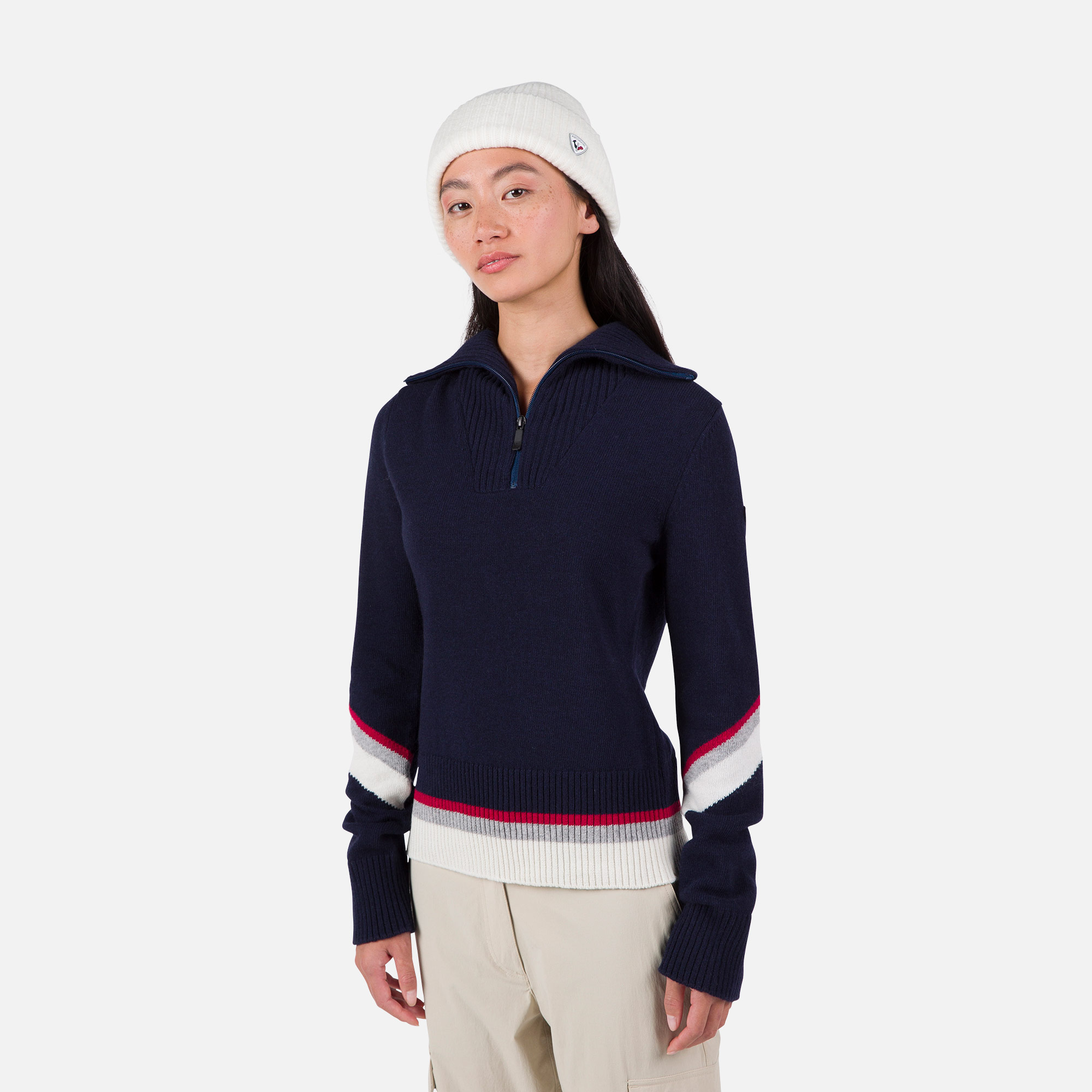 Rossignol Damenpullover Mit Halblangem Reißverschluss Alpine