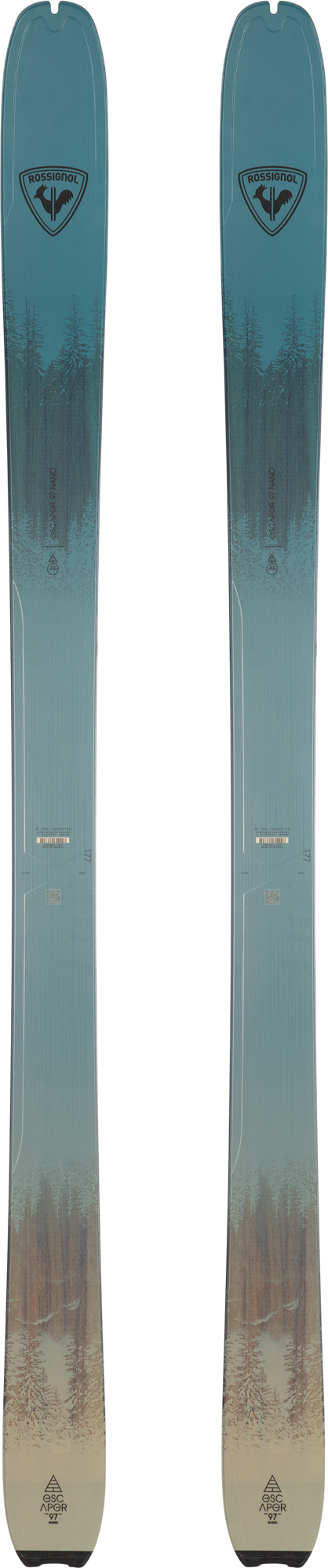 Rossignol Men's Touring Skis ESCAPER 97 NANO OPEN Green