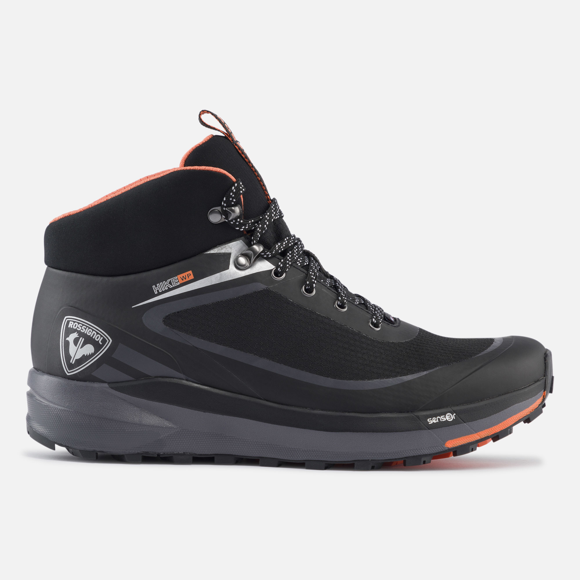 Women's black waterproof hiking shoes