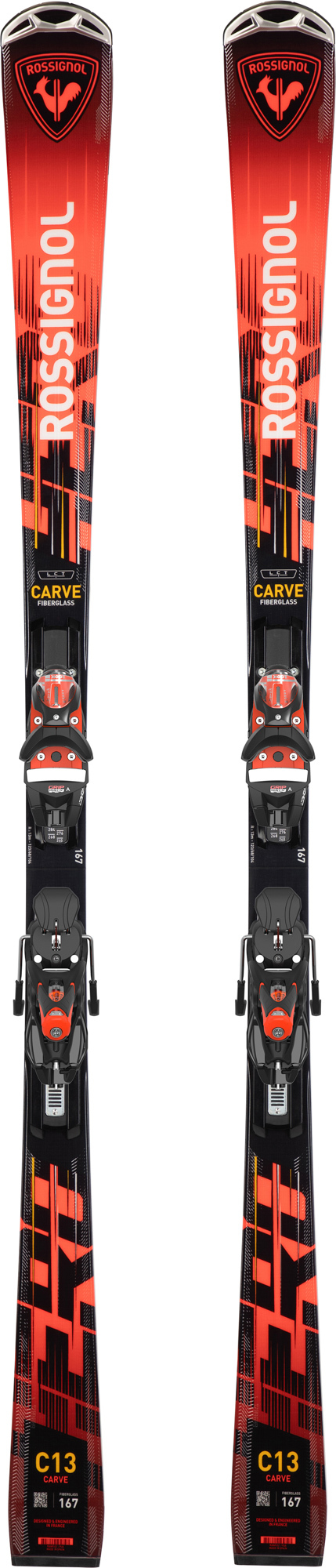 Rossignol Unisex's Racing Skis HERO CARVE KONECT Red