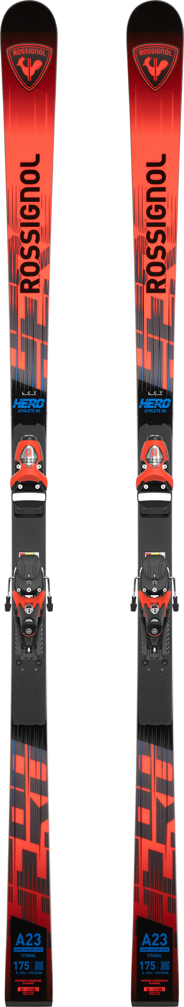 Rossignol UNISEX RACING SKIER HERO ATHLETE GS 170-185 R22 Red