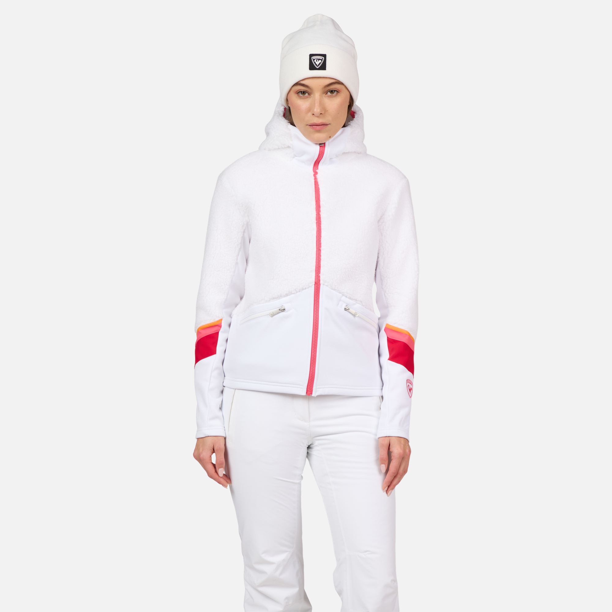 Rossignol Giacca In Pile Con Cappuccio E Zip Integrale Donna Wispile