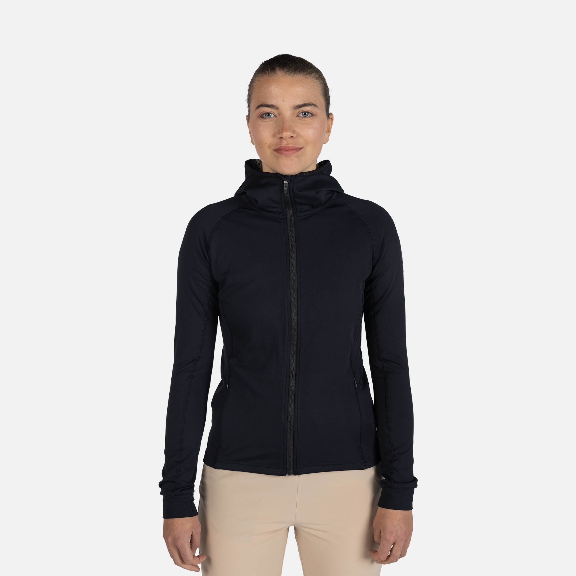 Rossignol Giacca Donna Secondo Strato Stretch Con Cappuccio E Zip Integrale