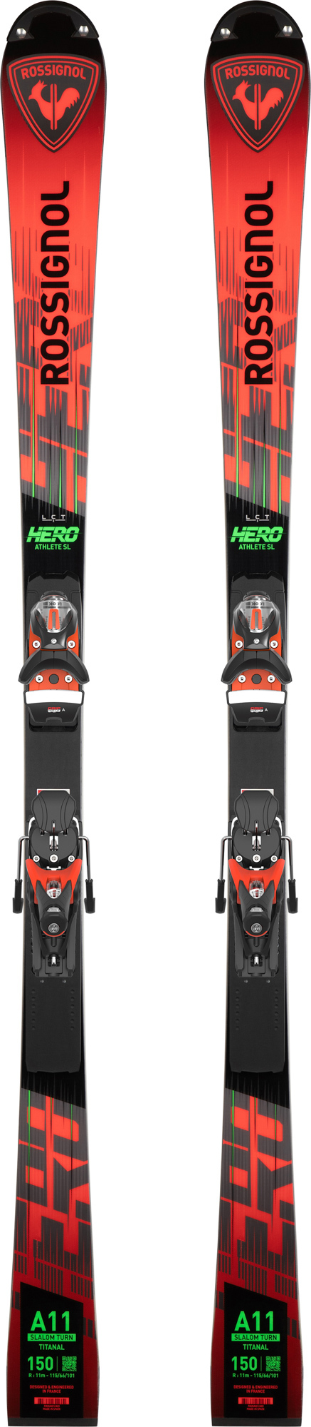 Rossignol Skis racing unisexe HERO ATHLETE SL 150 R22 DEFAUT D'ASPECT Red