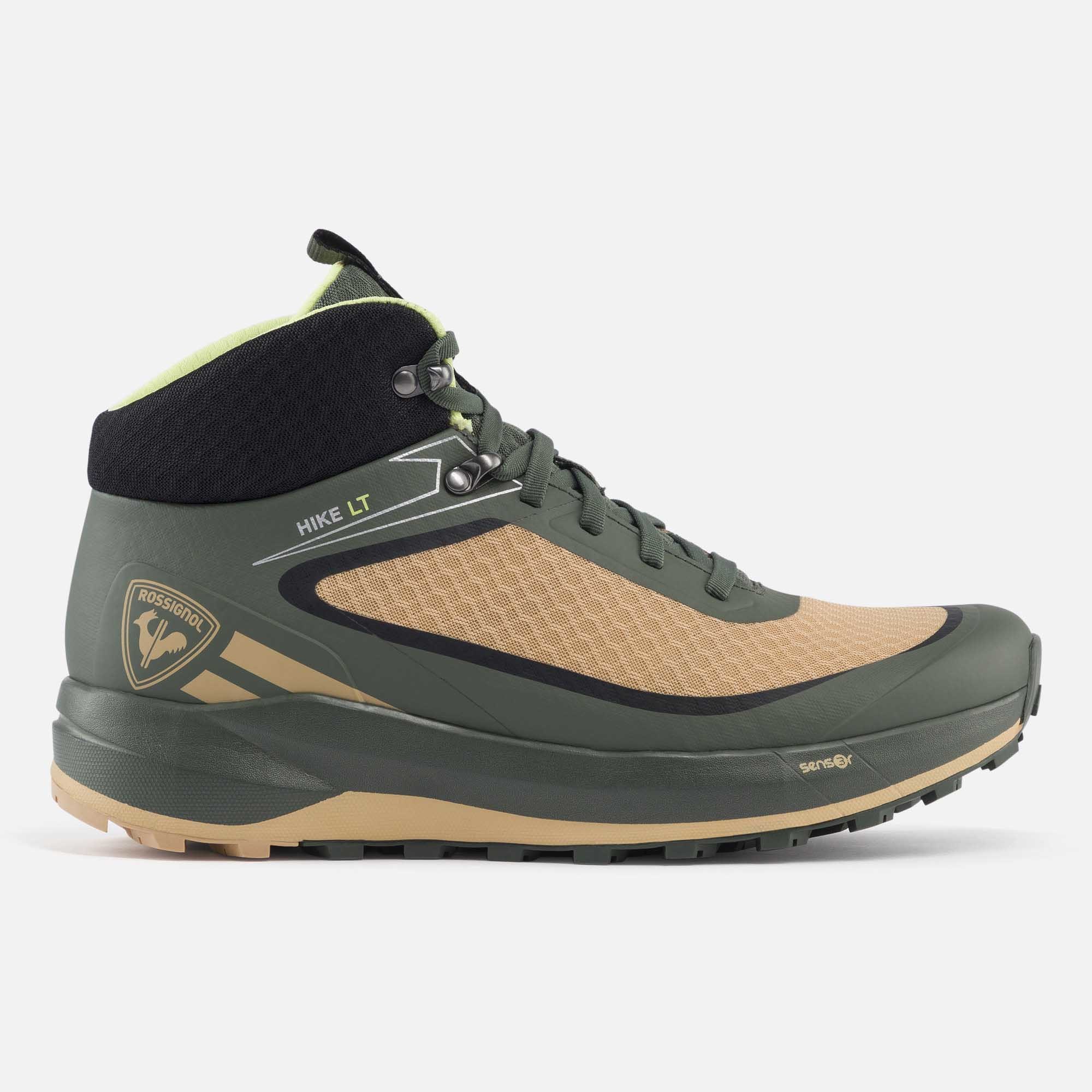 Men's green lightweight hiking shoes