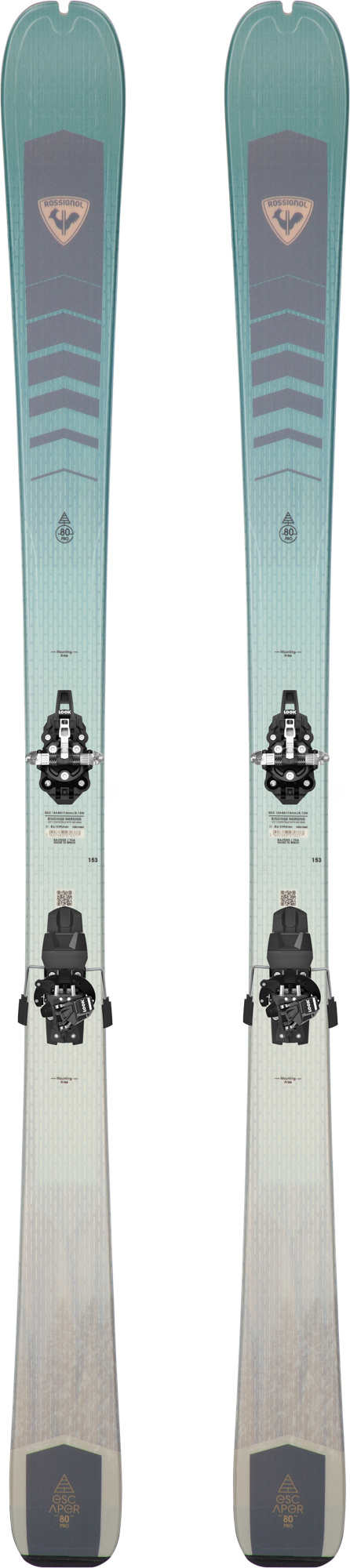 Rossignol Skis de randonn&eacute;e enfant ESCAPER&nbsp;W&nbsp;80 Green