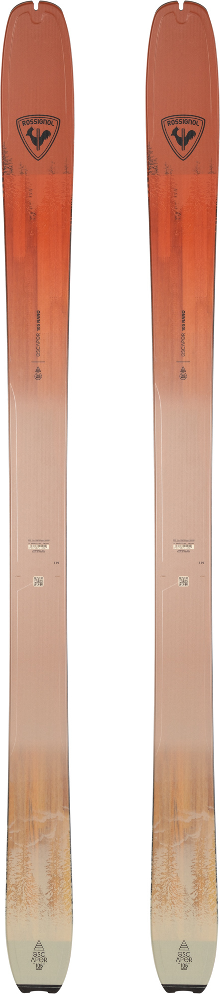 Rossignol HERREN ALL MOUNTAIN Touring Skier ESCAPER 105 NANO OPEN Orange
