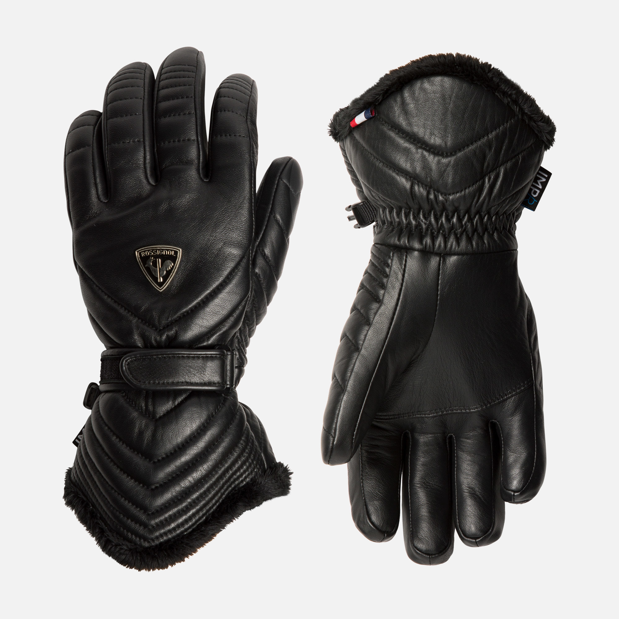 Women's Select leather waterproof ski gloves